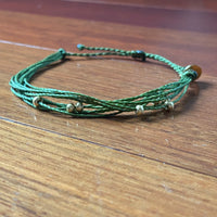 Whispering Threads Bracelet with metal beads